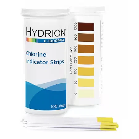 40-15-32 TIRILLAS DE MEDICION CLORO 0-1000 PPM HYDRION